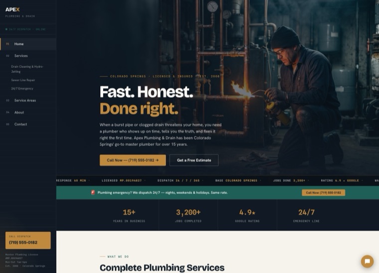 Apex Plumbing demo site